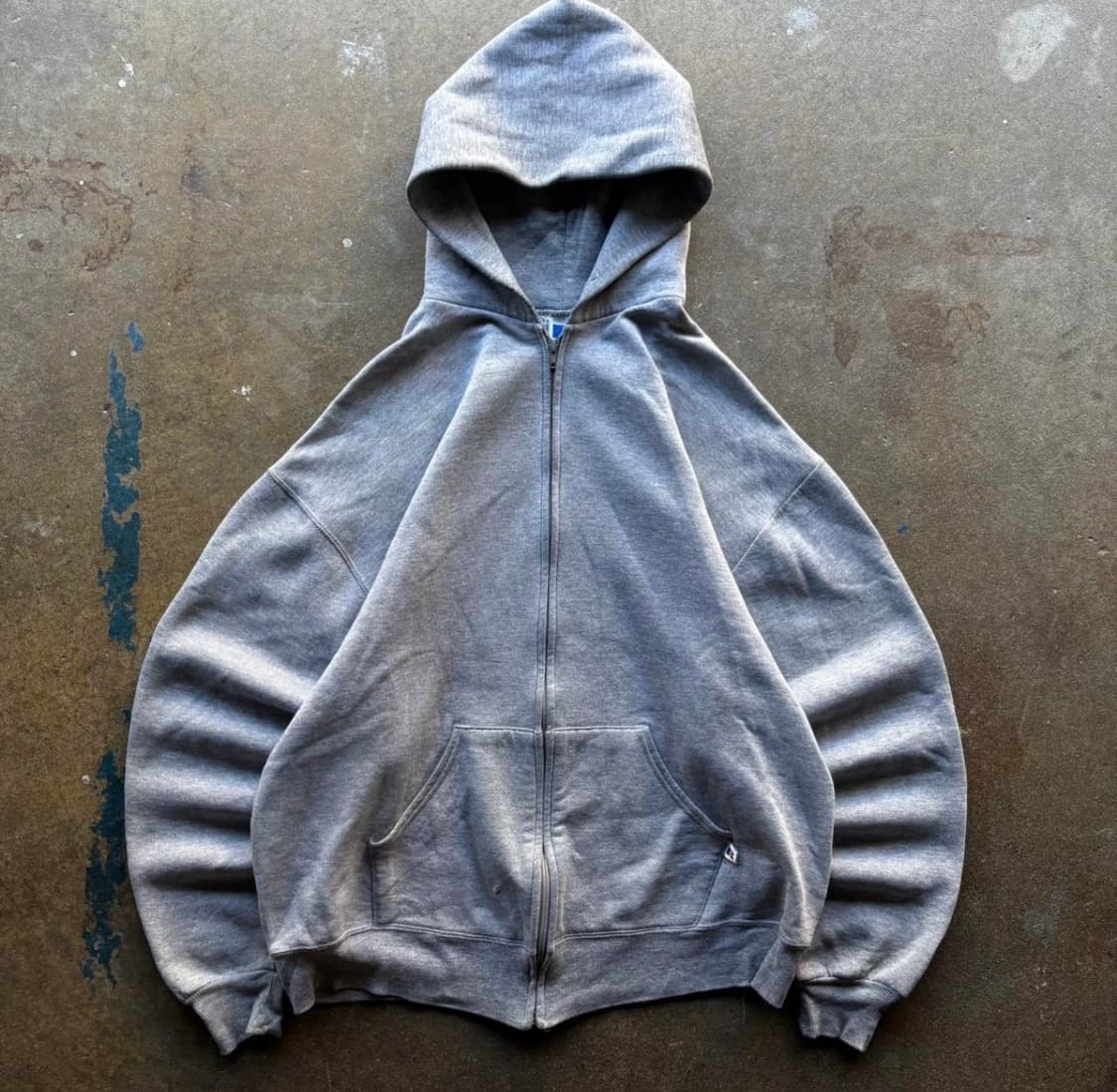 90s Russel Athletic 집업 usa 그레이 L 상품이미지1