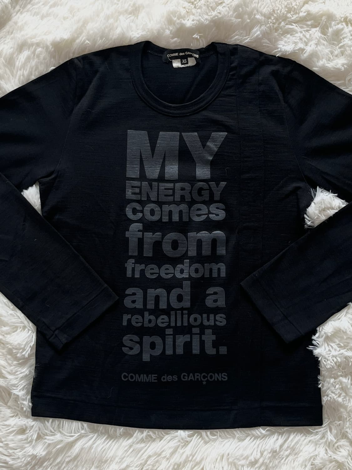 2014 꼼데가르송 자유와 혁명 정신 울 니트 롱 슬리브 긴팔 니트 상품이미지2