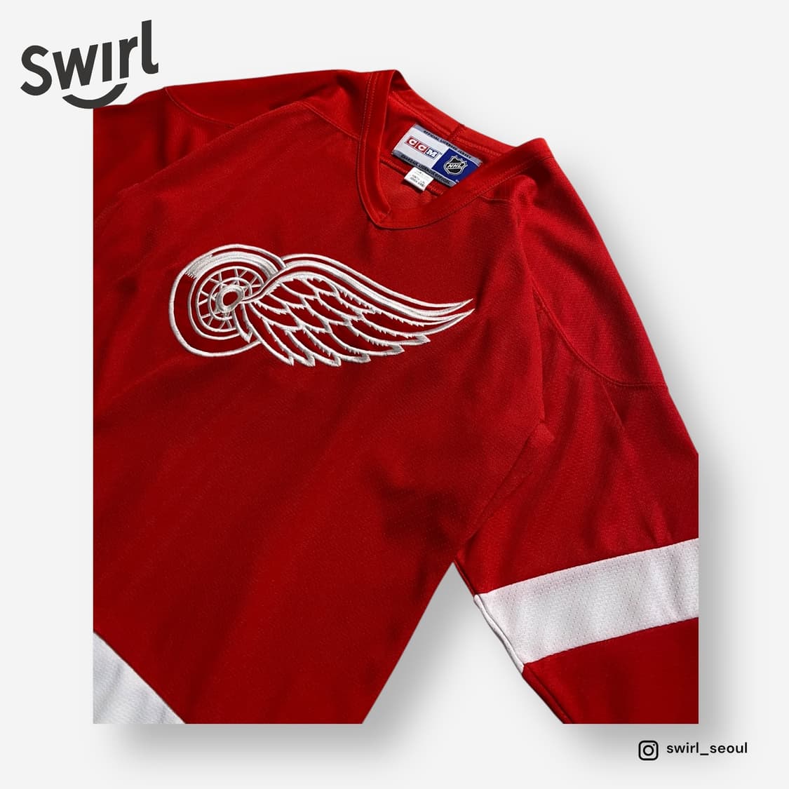 🌊 CCM Detroit Red Wings Jersey 상품이미지3