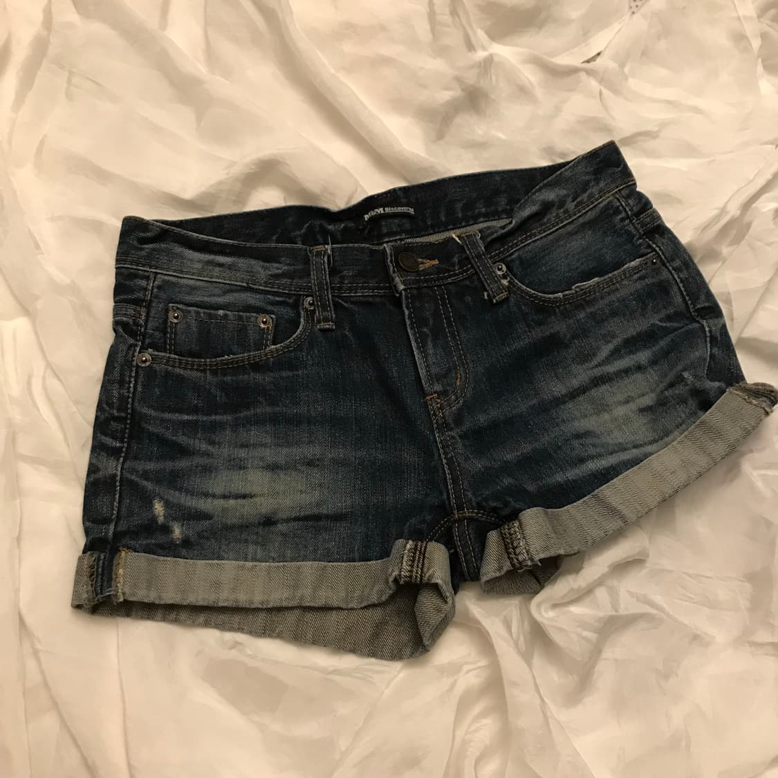 Vintage 빈티지 갸루 워싱 로우 핫팬츠 상품이미지2
