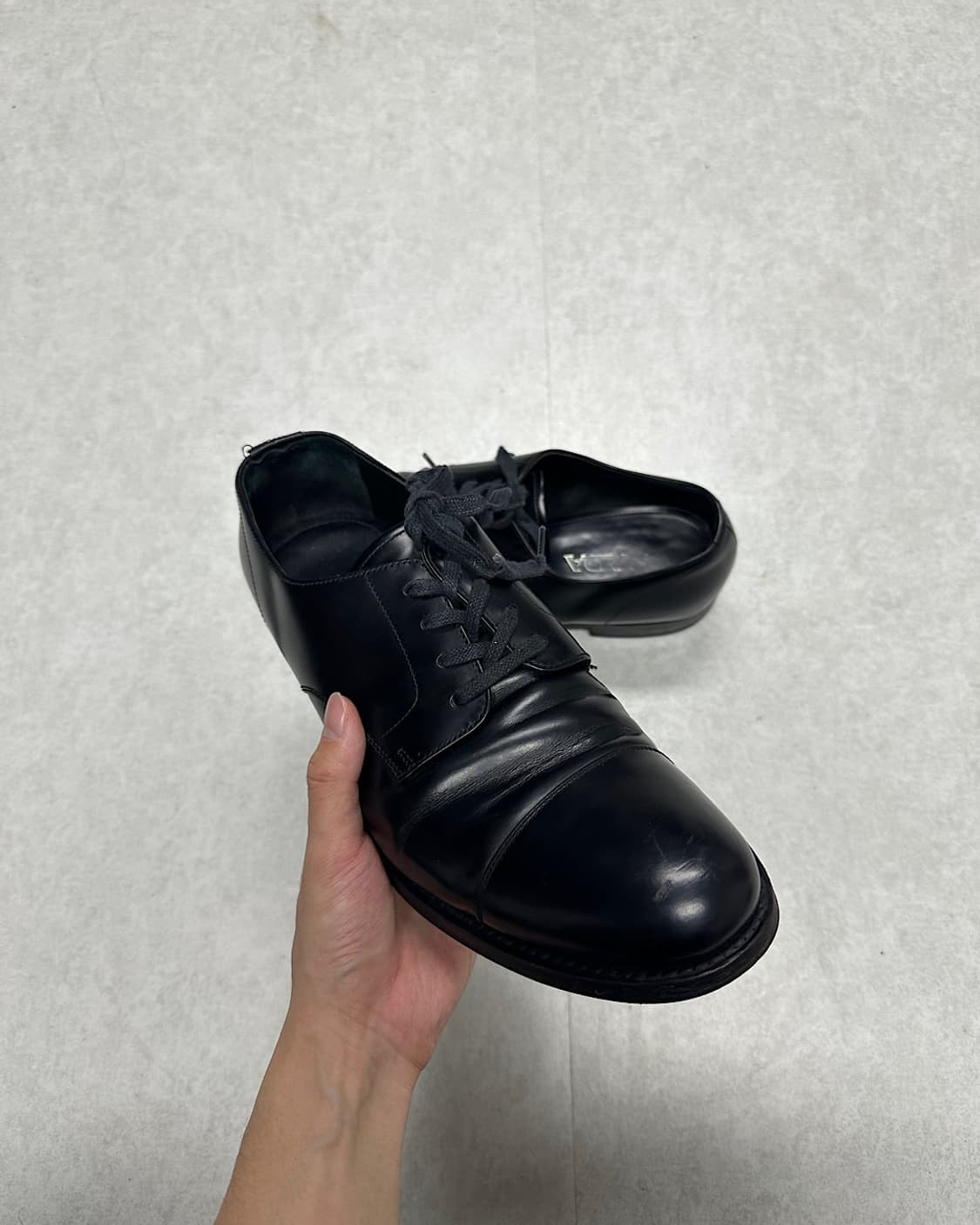 프라다 레더 더비 슈즈 상품이미지8