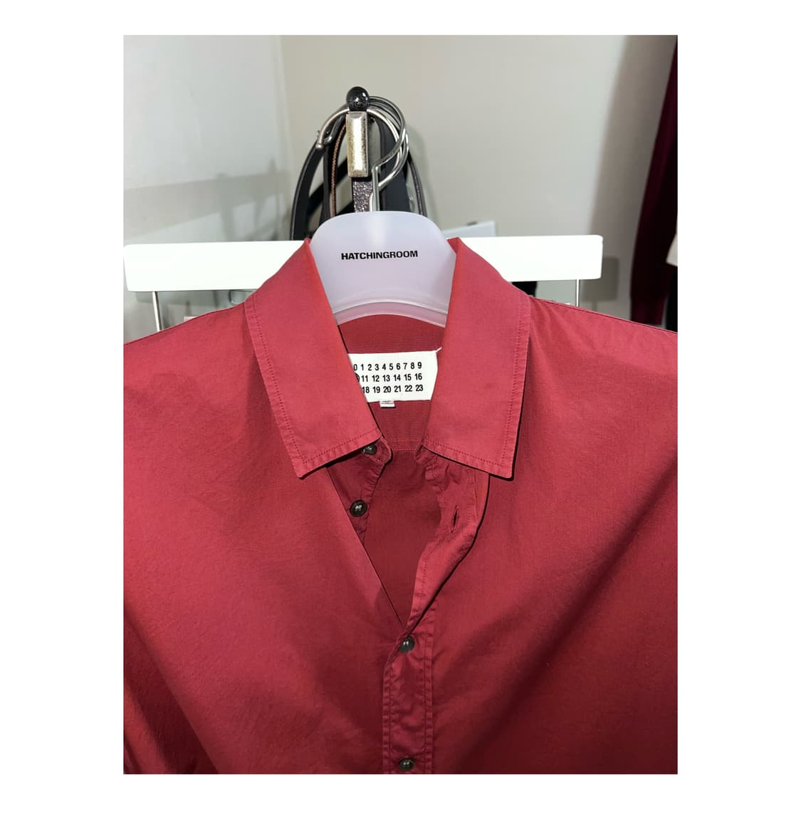 Margiela burgundy shirts 48 상품이미지4