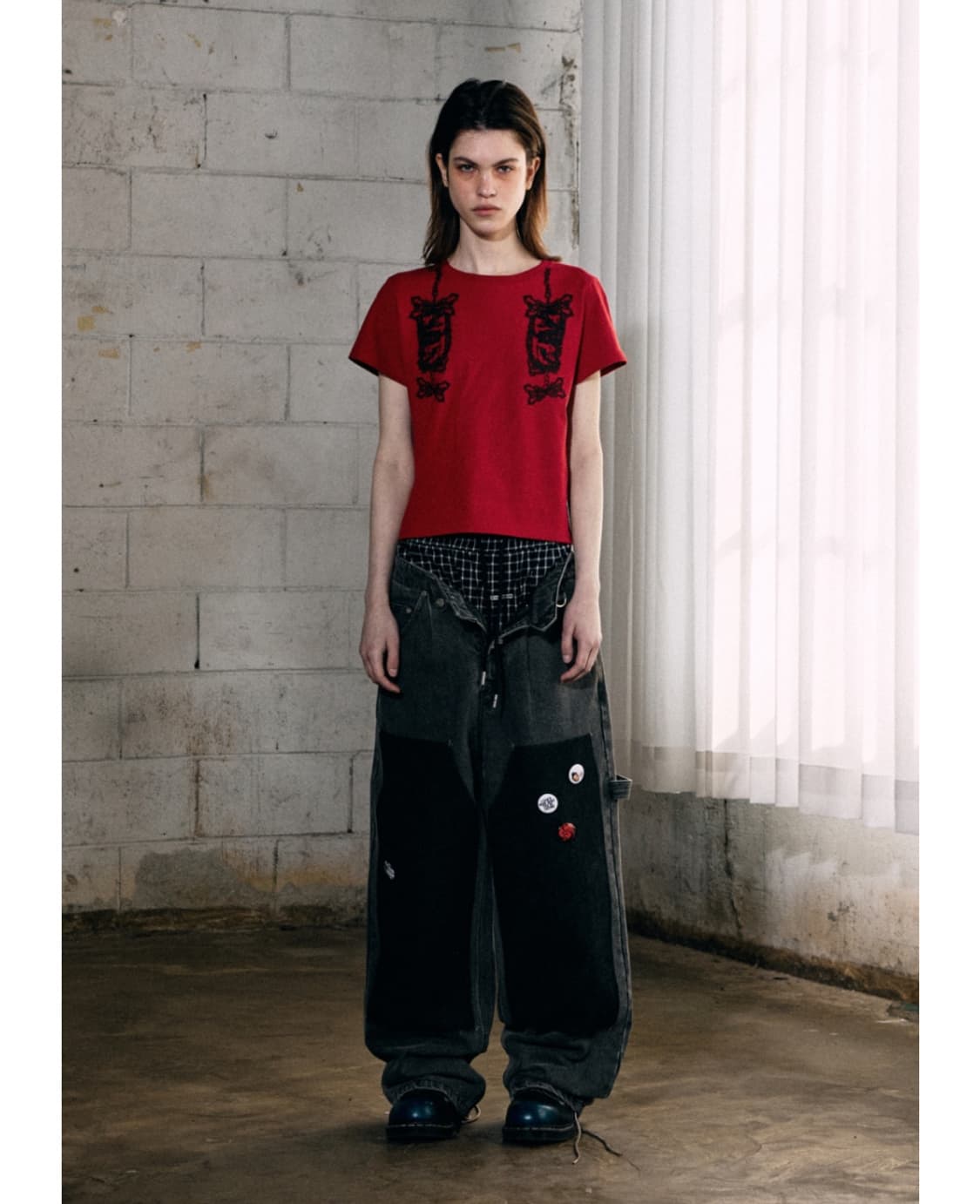 더바이닐하우스 THEVINYLHOUSE CHAIN RIBBON TEE 상품이미지3