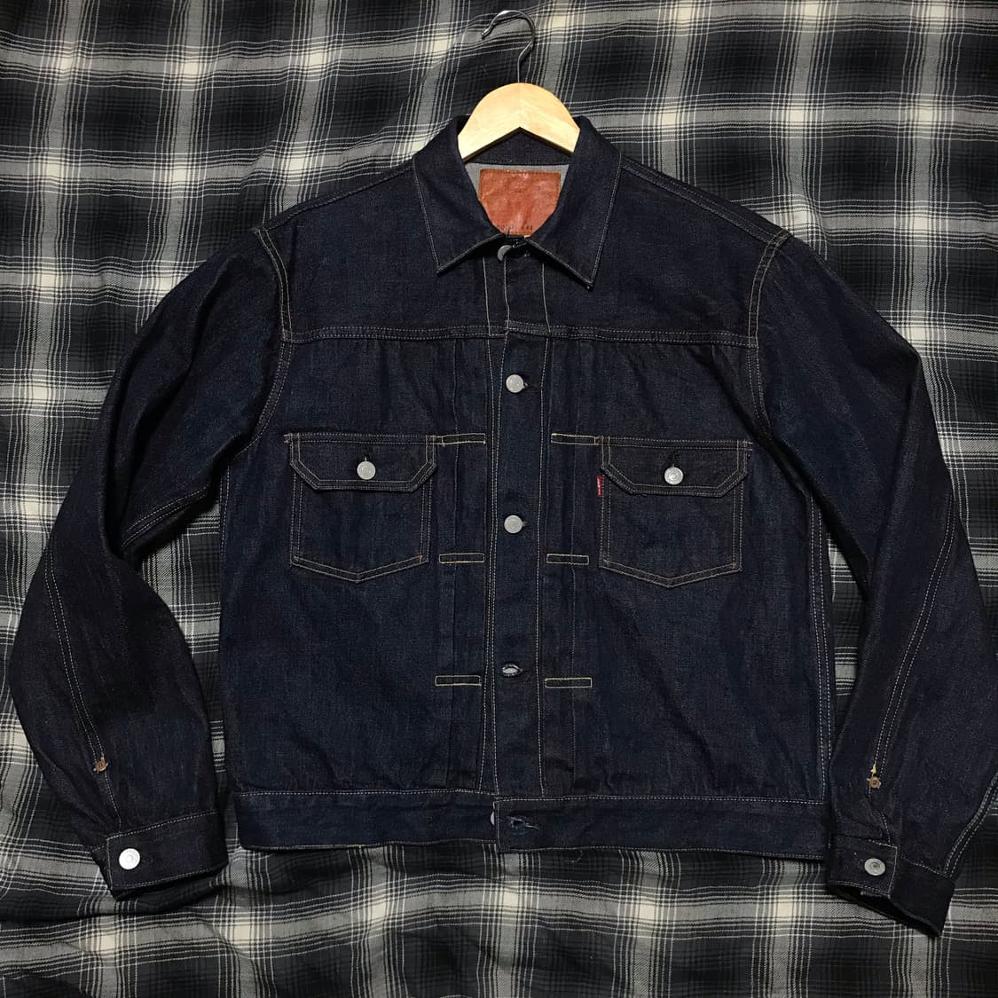 일본산 lvc 2세대 빅E 507xx 지쟌 복각 데님 자켓 상품이미지1