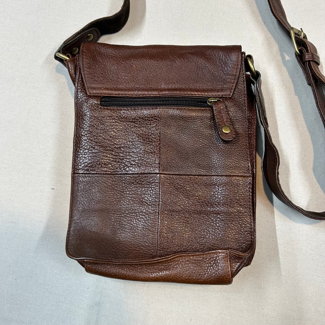 빈티지 레더 가죽 크로스백 브라운 상품이미지9