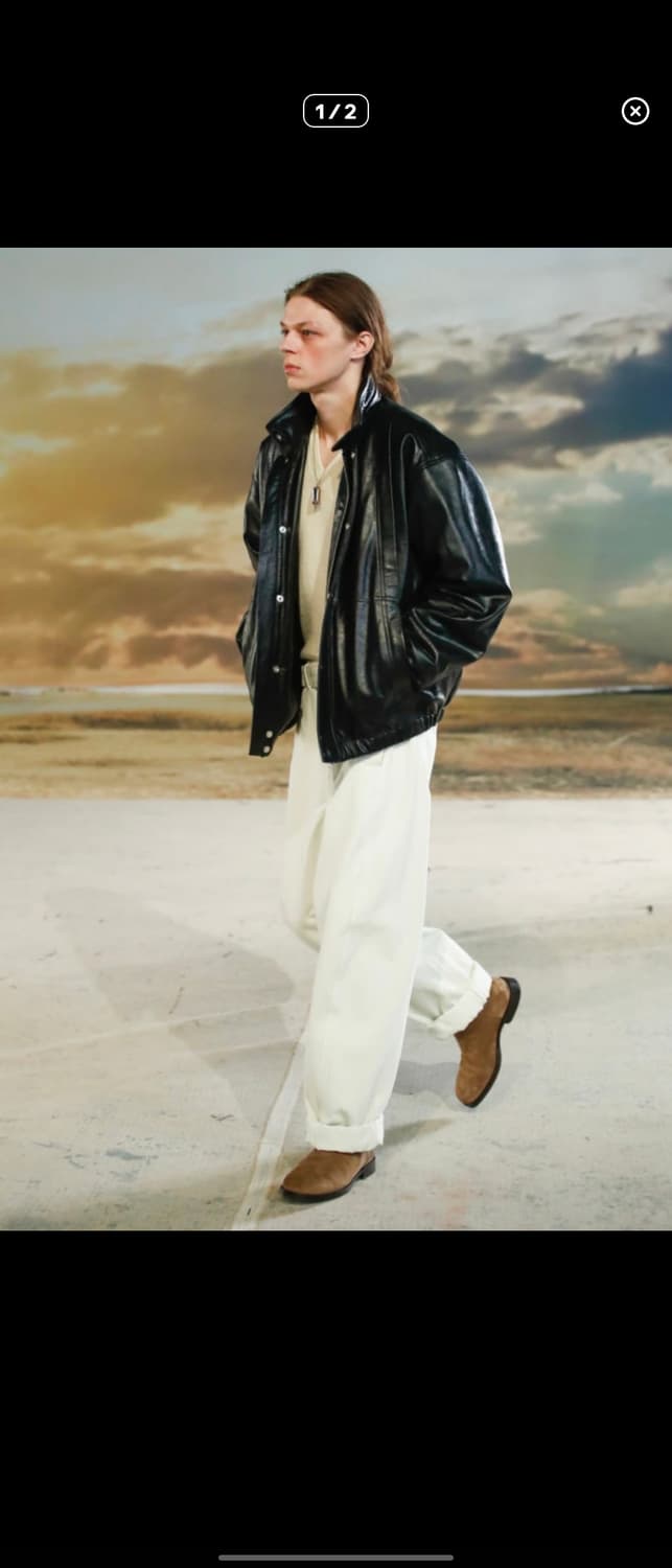 [구매]르메르 22fw,23fw 레더 블루종 L 상품이미지1