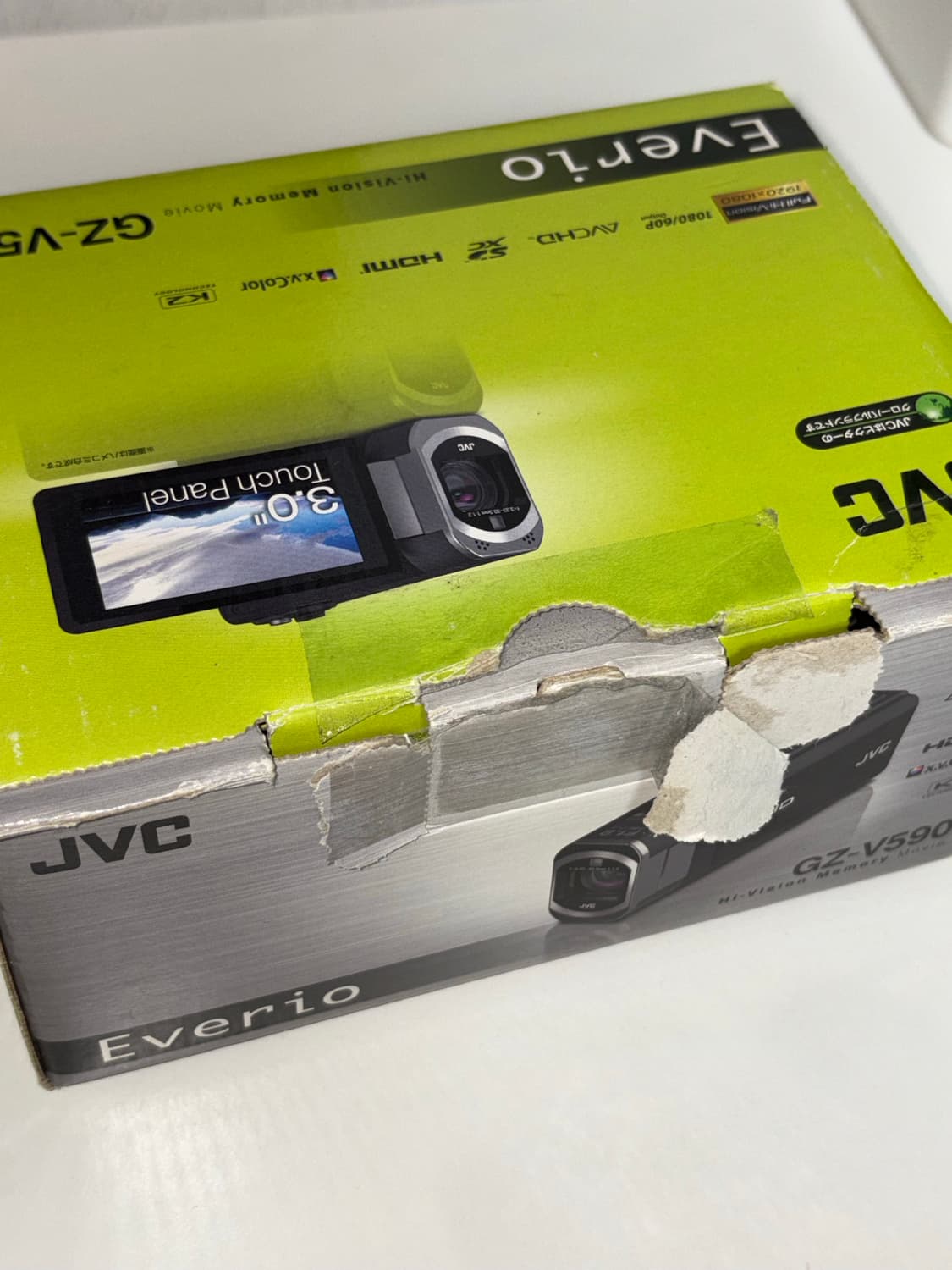 JVC Everio GZ-V590 핑크색 캠코더 풀박 상품이미지2