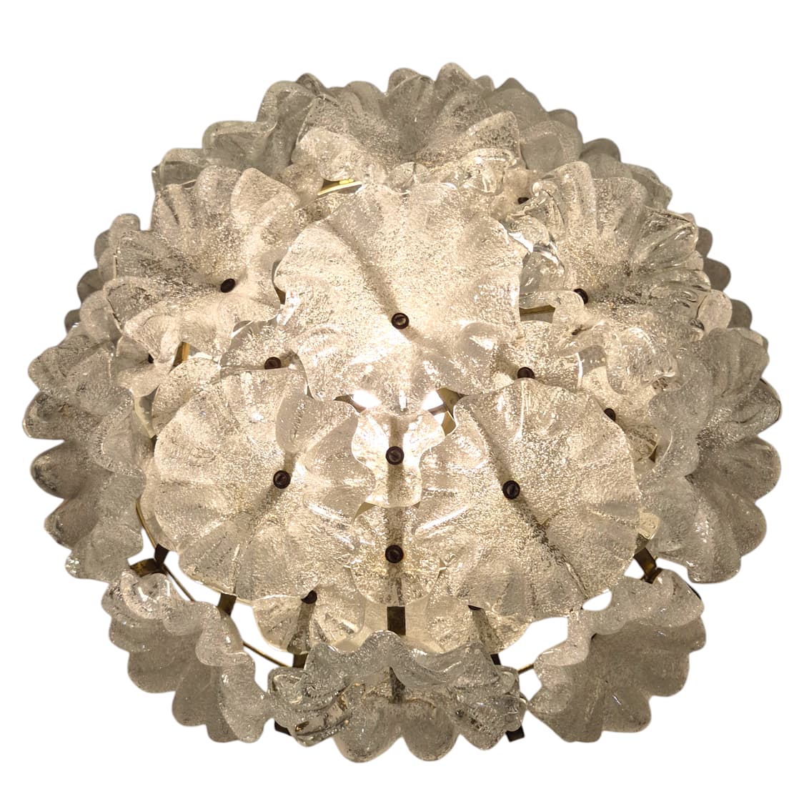 60s 이와타 핸드블로운 마블 대형 꽃바구니 램프 상품이미지1