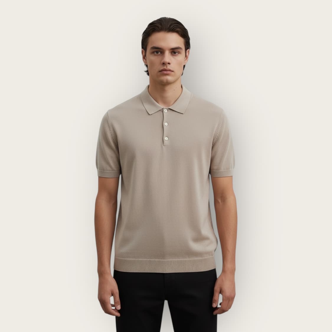 100/ 솔리드옴므 20SS 실크 니트 반팔 상품이미지1