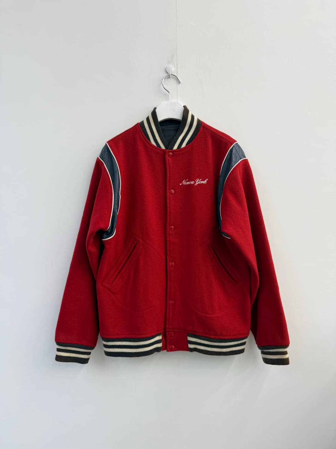 M)슈프림 00‘s 뉴욕 울 바시티자켓 스타디움점퍼 상품이미지5
