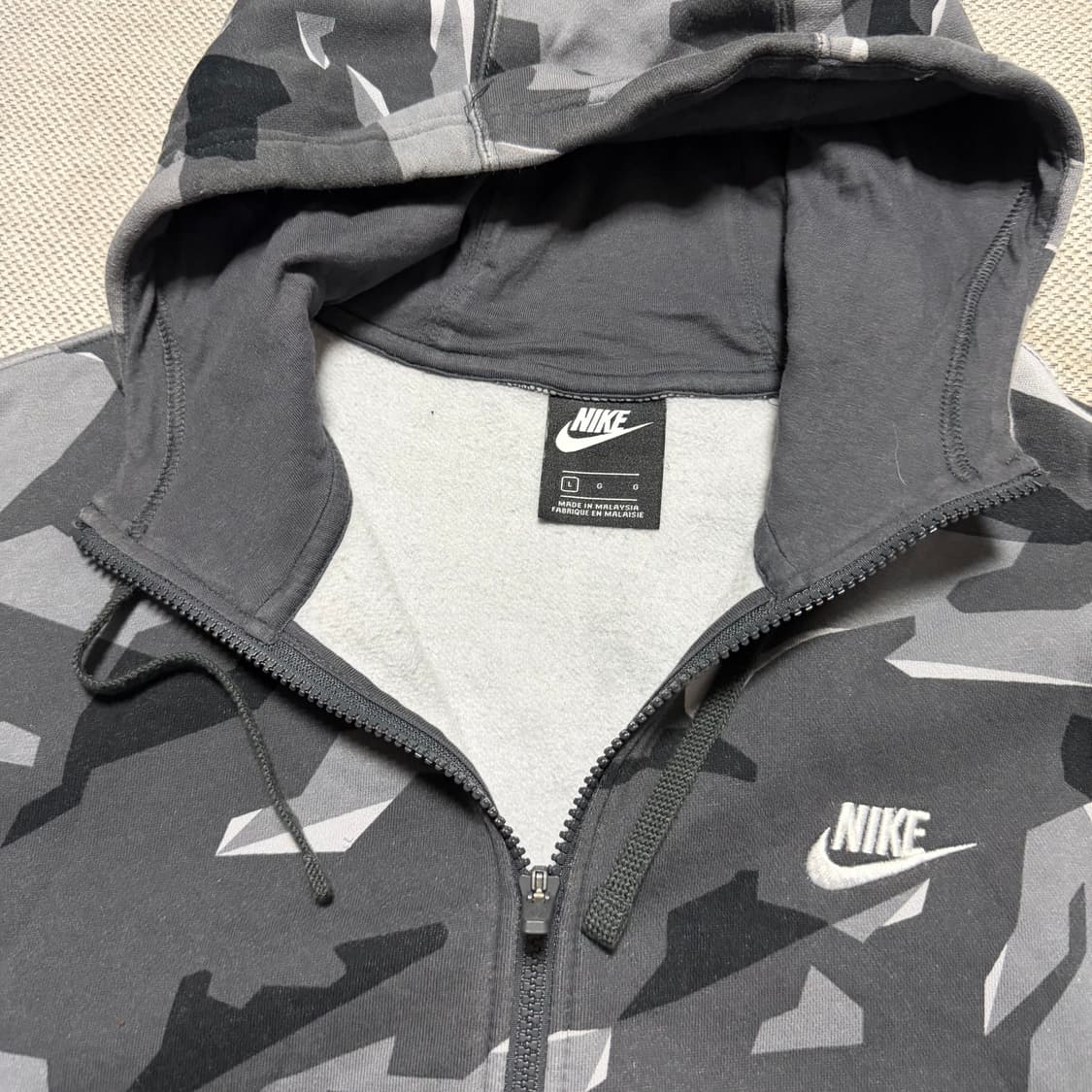 나이키 카모 풀집업 기모 후드집업 상품이미지2