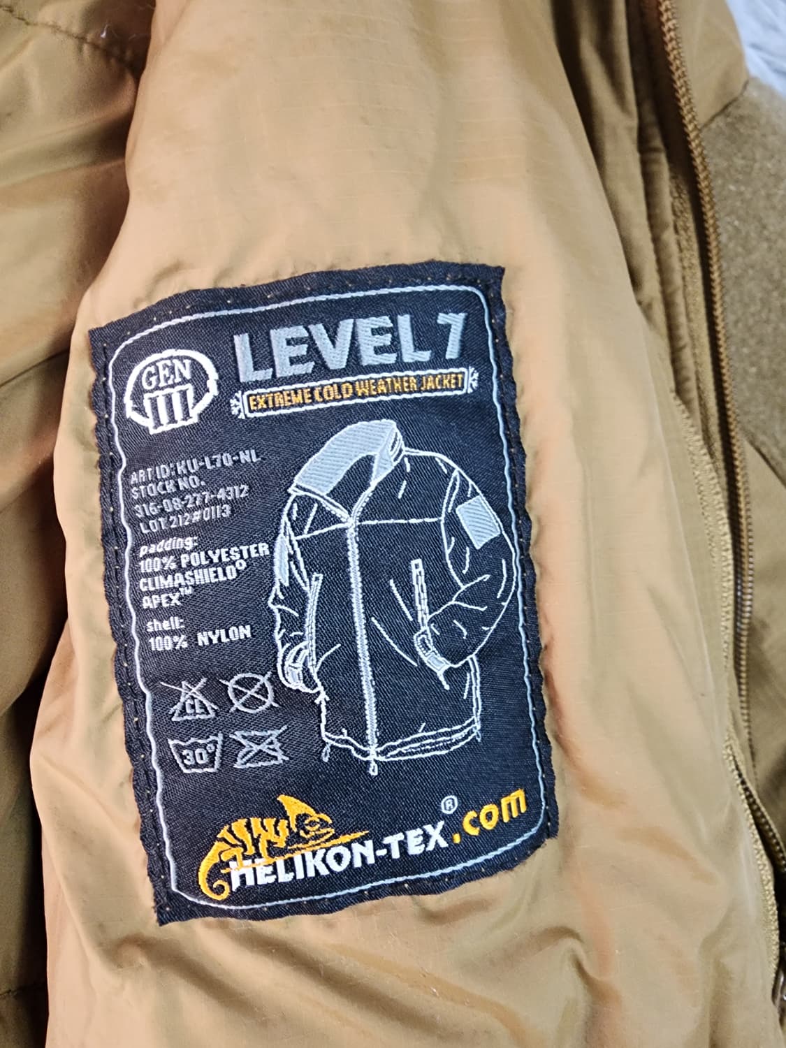 헬리콘 텍스 레벨 7 라이트웨이트 윈터 자켓 상품이미지5