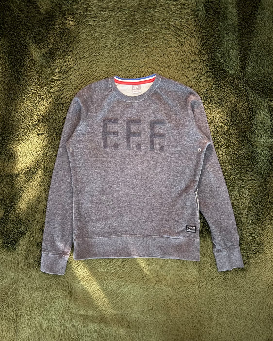 [L] 나이키 F.F.F. 프랑스 풋볼 집포켓 스웻셔츠 그레이 상품이미지1