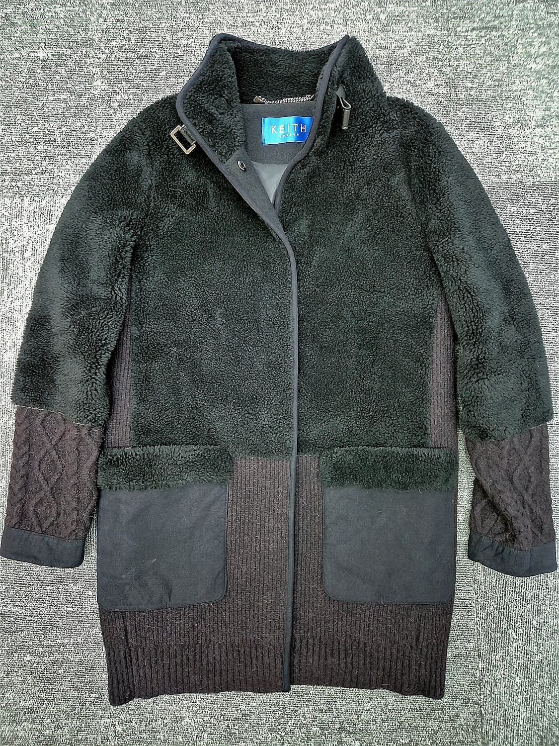 [55]<KEITH>블랙 롱 후리스 상품이미지1