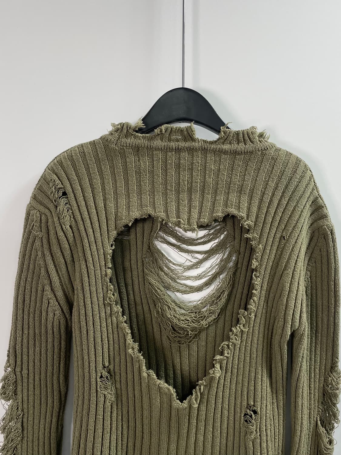 오픈와이와이 그런지 하트 골지 니트 (on.116) 상품이미지5