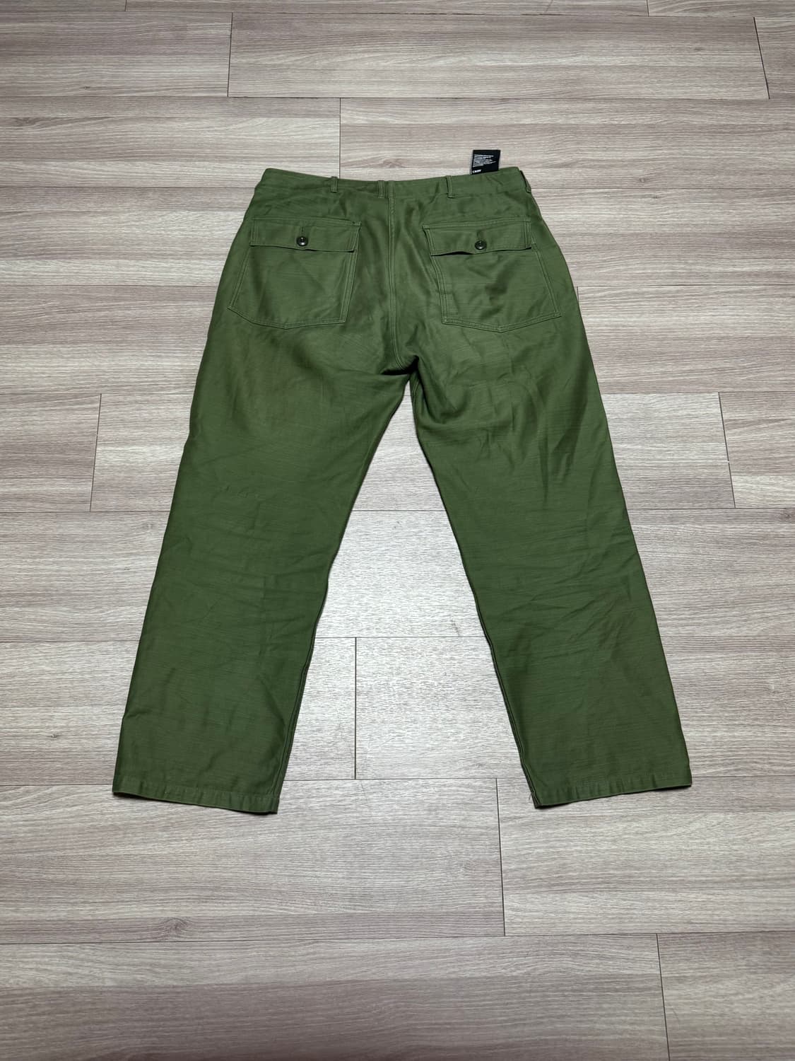 7) CIOTA 시오타 와이드 스트레이트 올리브 베이커 팬츠 상품이미지2