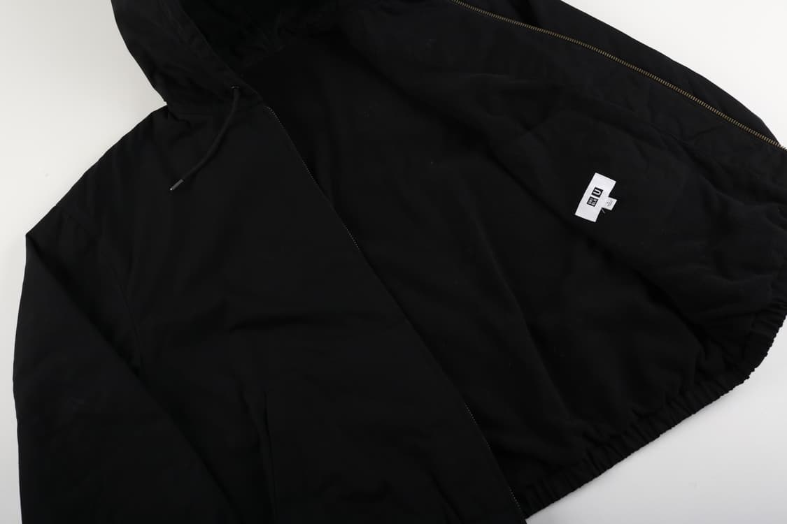 [L] 유니클로 U 후드집업 블루종 상품이미지4