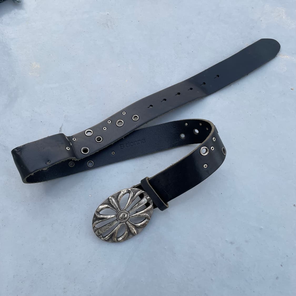 B donna 아일렛 레더 벨트 상품이미지1