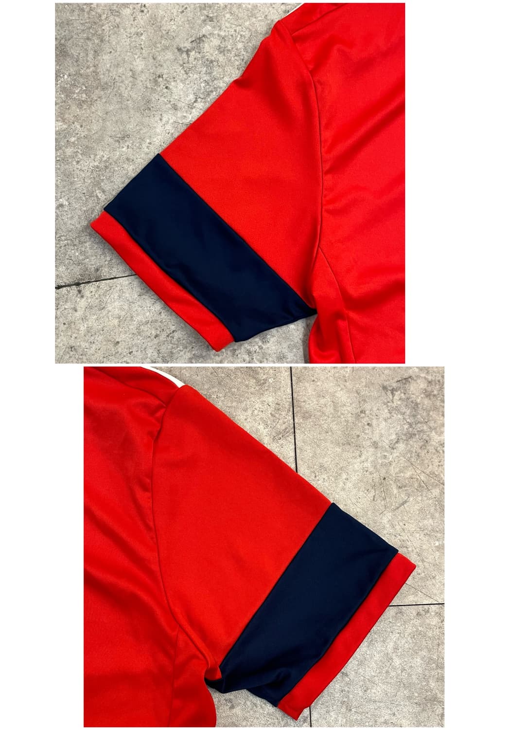 아디다스 브이넥 기능성 반팔티 레드 100 #csz3221 상품이미지10