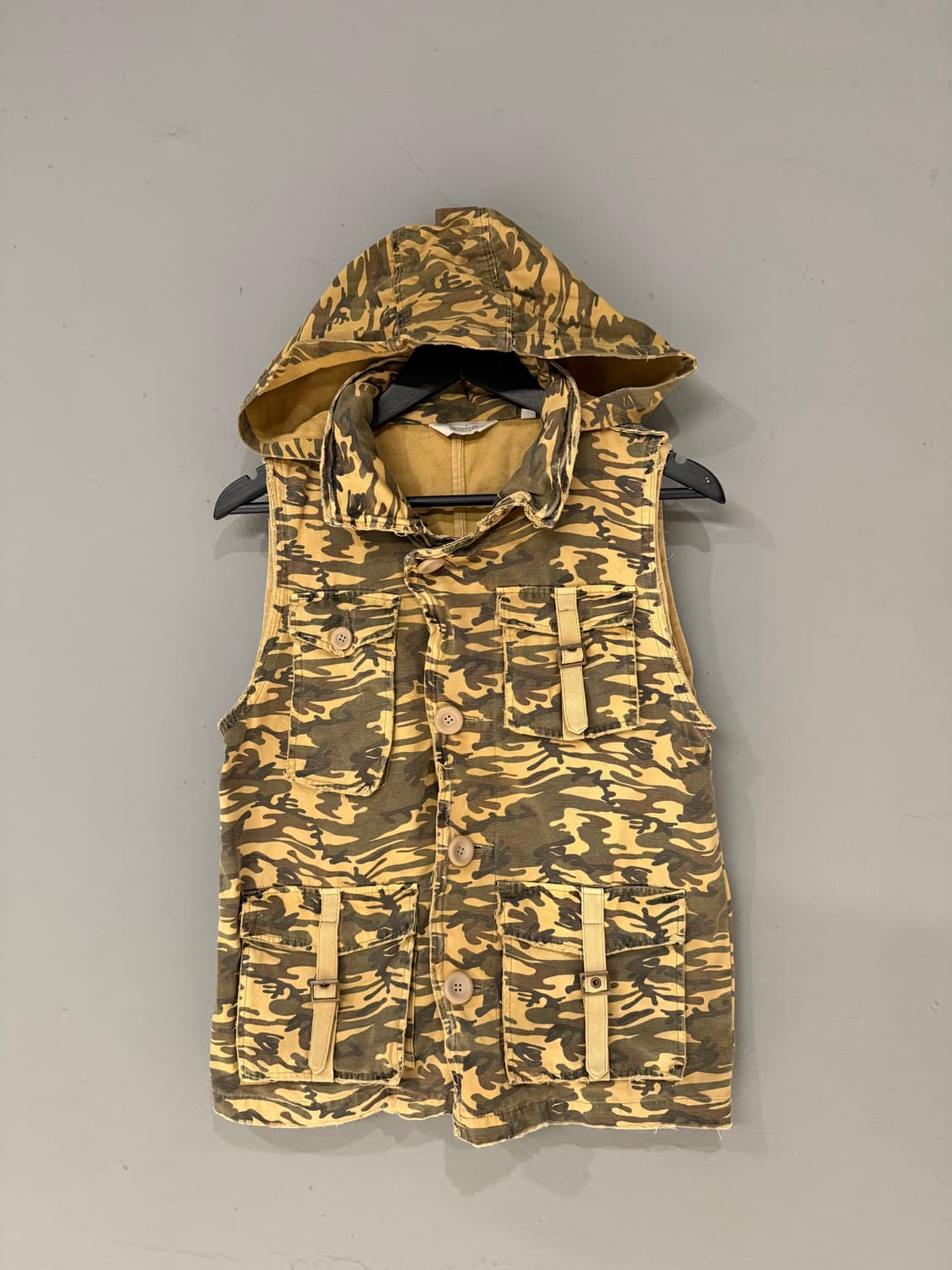 camo pattern pocket vest jacket 상품이미지5