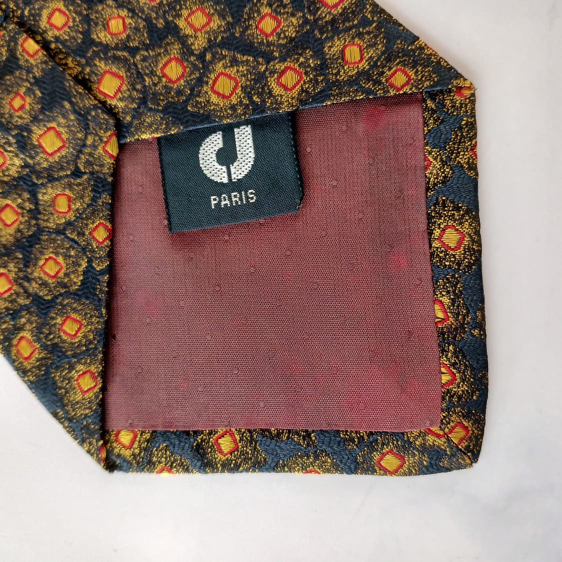 샤를 주르당 실크 기하 패턴 넥타이 9.6cm A+등급 A19166
 상품이미지7