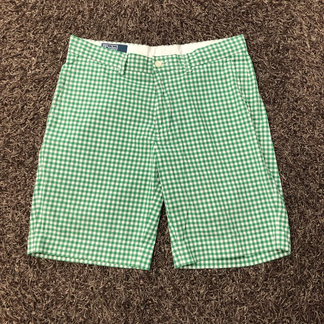 31 폴로 랄프로렌 그린 체크 반바지 상품이미지1