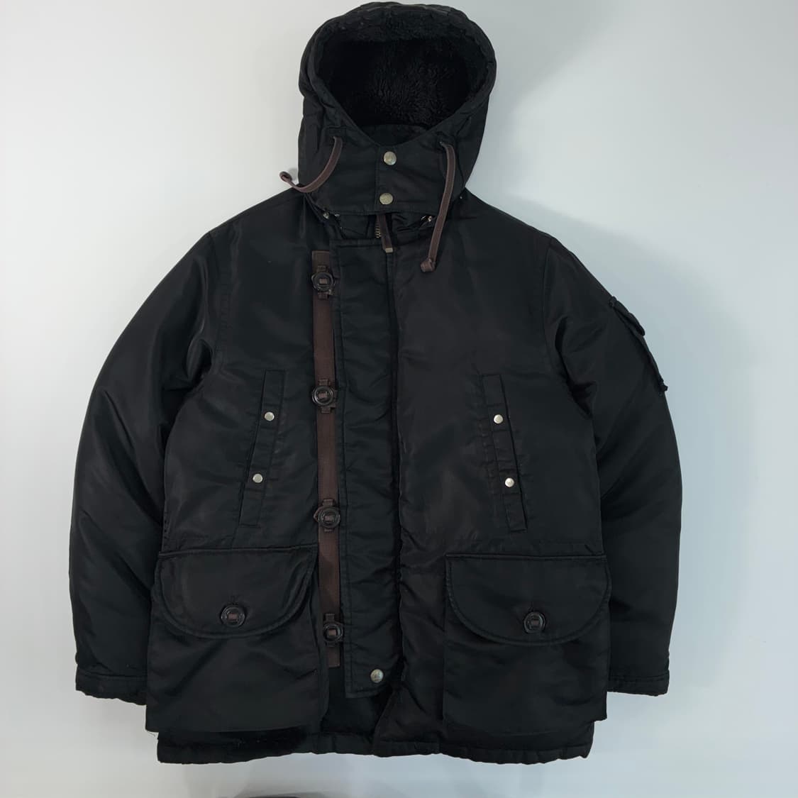 Polo jeans 폴로 진스 컴퍼니 블랙 나일론 헤비 아크틱 다운 자켓 상품이미지1