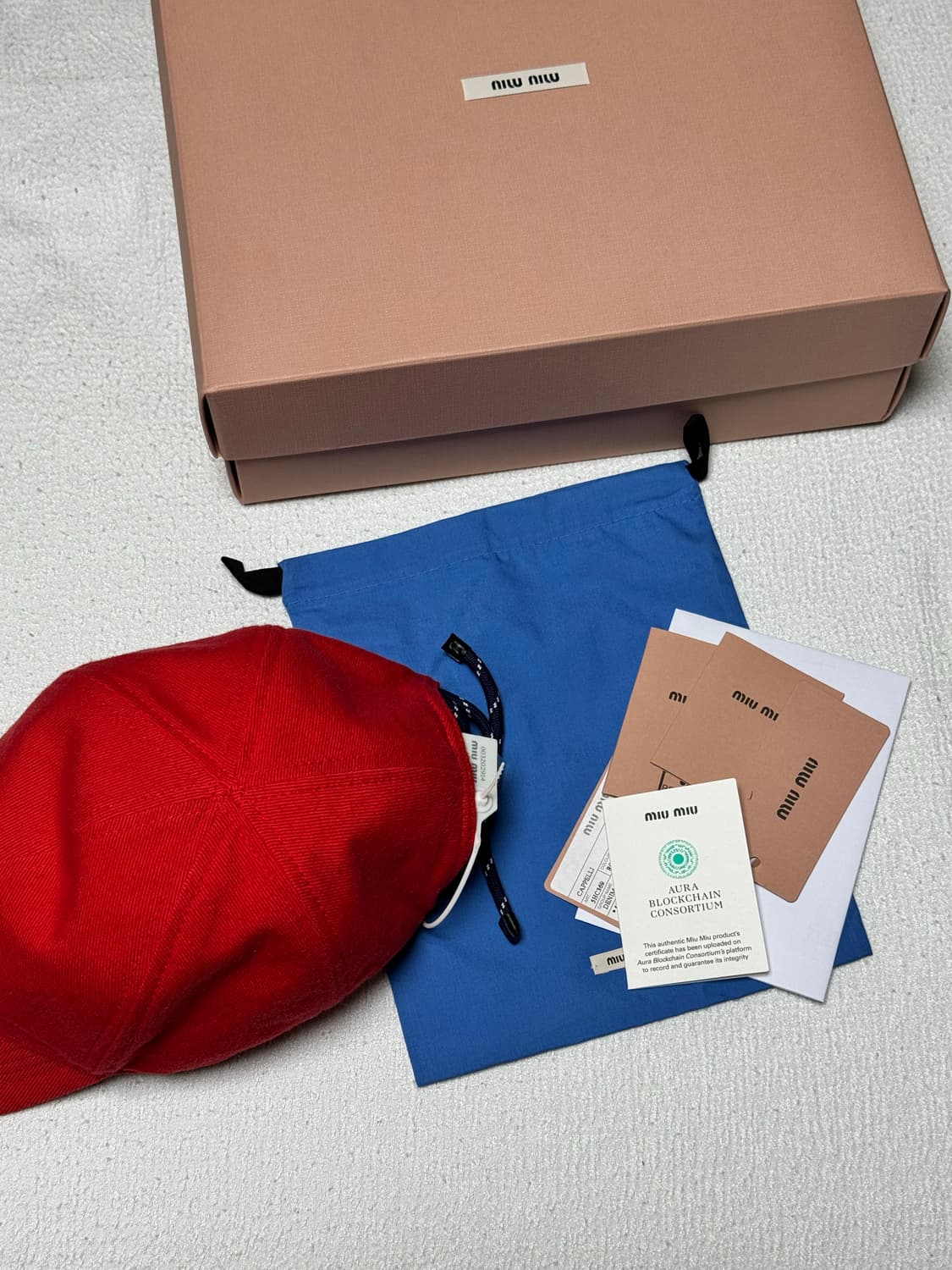 미우미우 데님 볼캡 상품이미지5