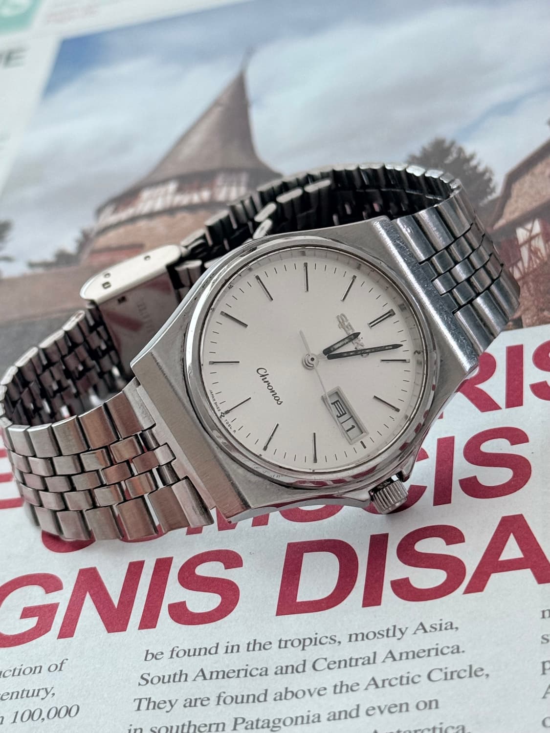 Seiko 세이코 Chronos 쿼츠 Day-Date 상품이미지5