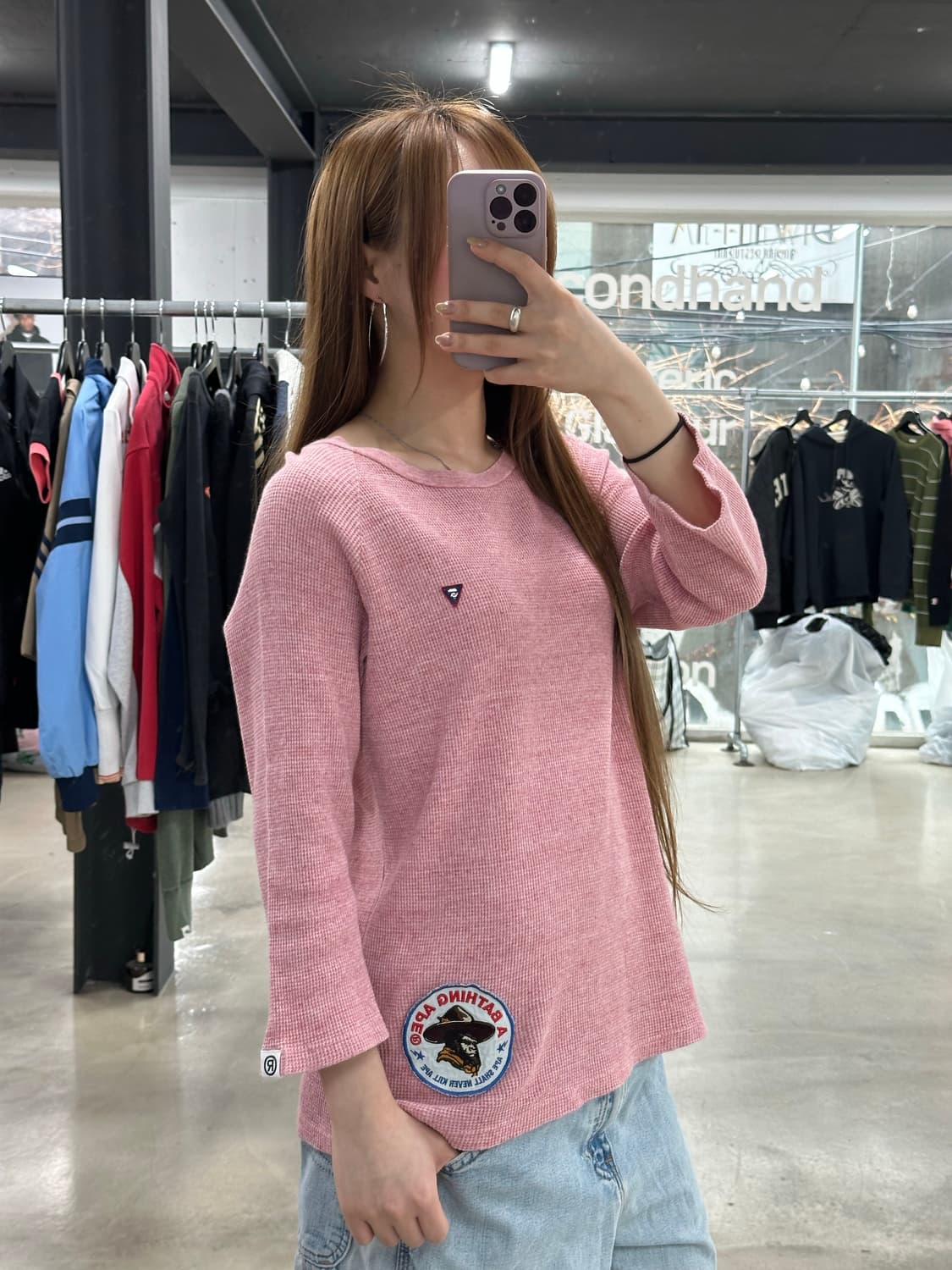 베이프 펠로우쉽 와플 롱슬리브 상품이미지1