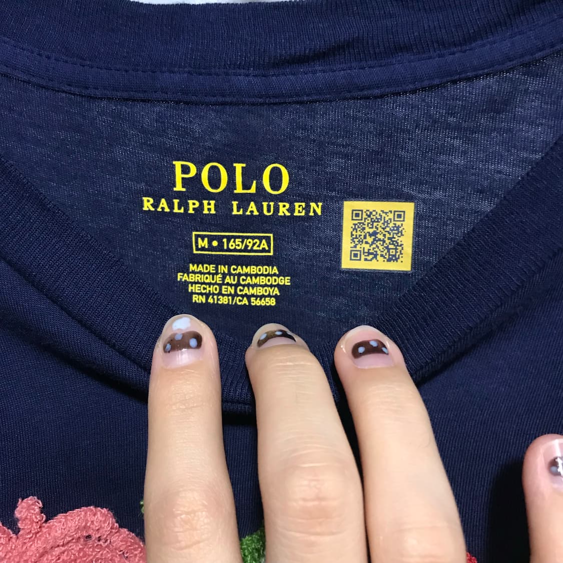 Polo flower needlework t-shirt 상품이미지4