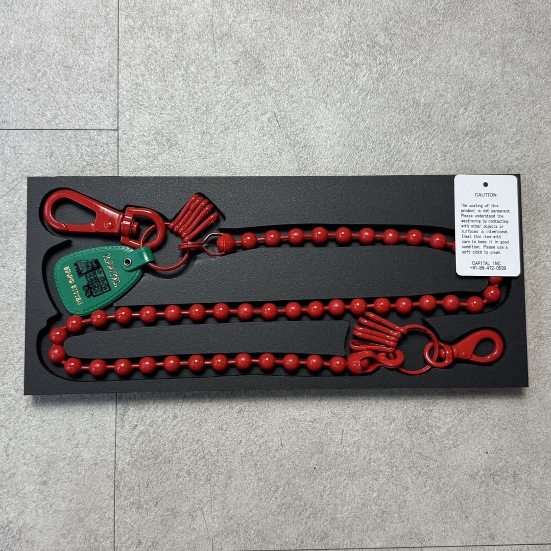 캐피탈 볼 월렛체인 레드컬러 새것 상품이미지1