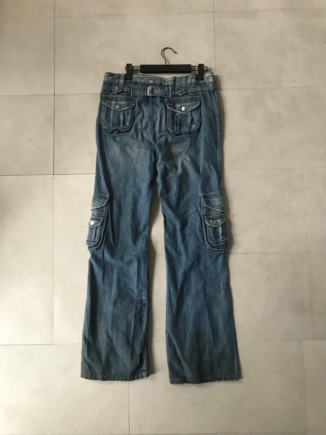워시드 데님 카고팬츠 상품이미지8
