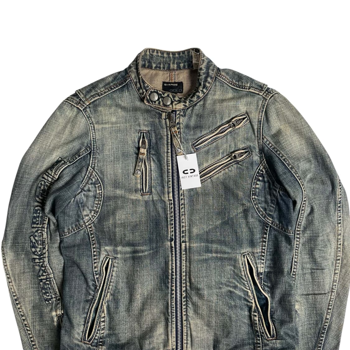 Energie 데님 싱글 라이더 집업 자켓 (italy)    상품이미지2