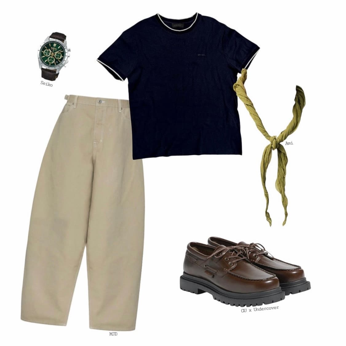 Z ZEGNA 클래식 배색 코튼 티셔츠 상품이미지2