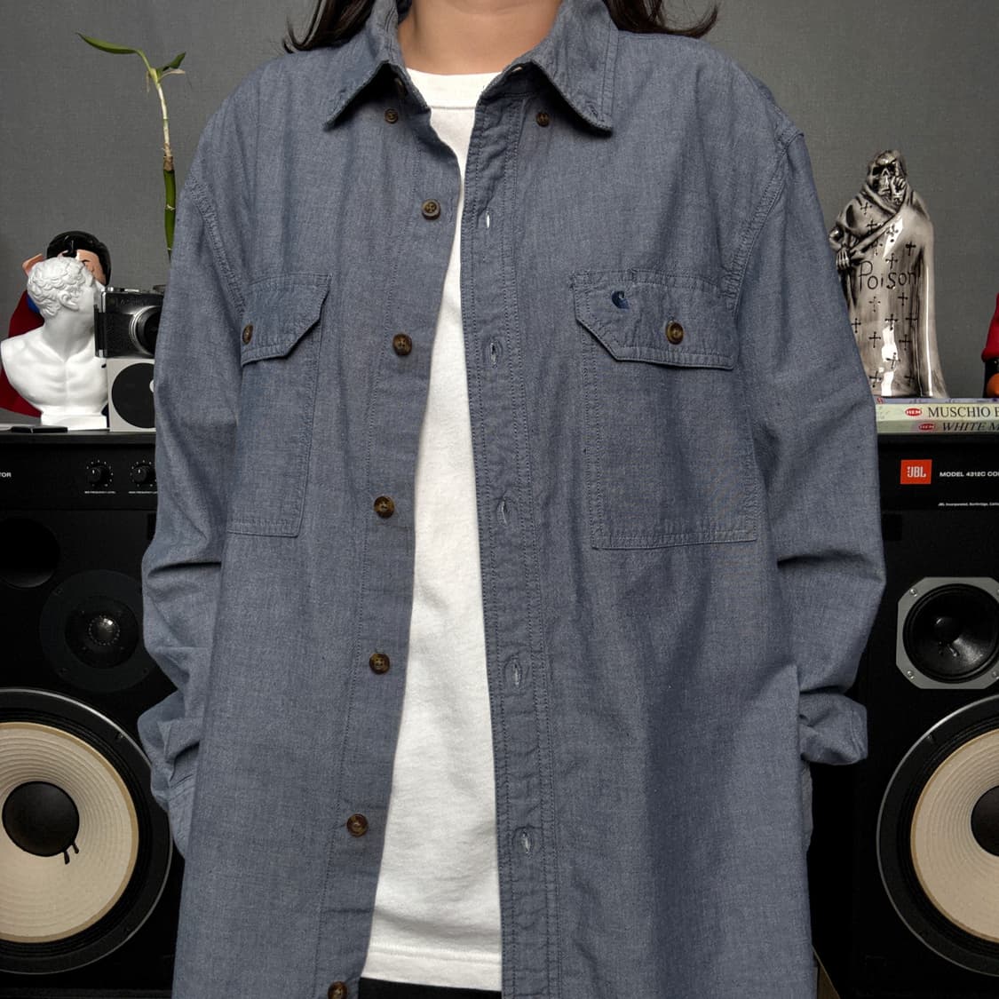 칼하트 샴브레이셔츠 상품이미지1