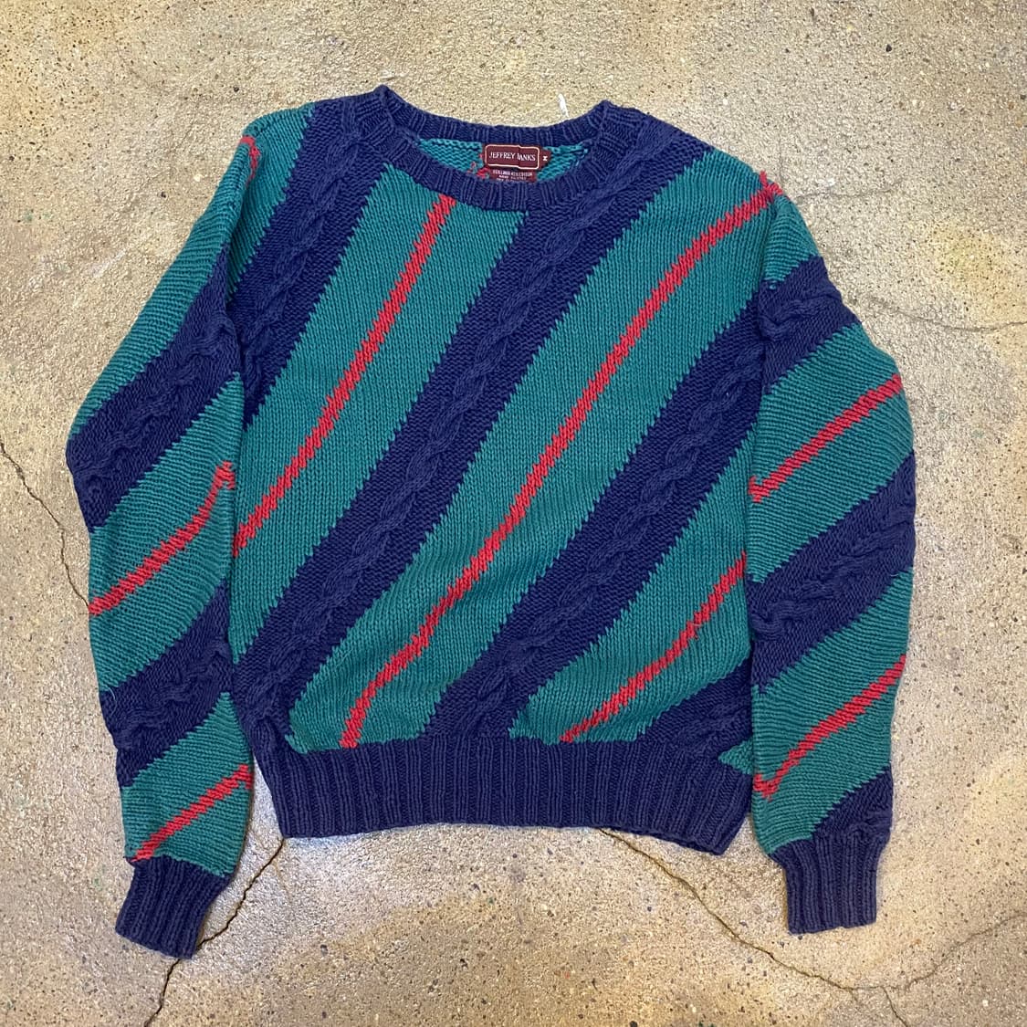 90s USA 빈티지 크리스마스 니트 케이블 니트 연말파티 니트 상품이미지1