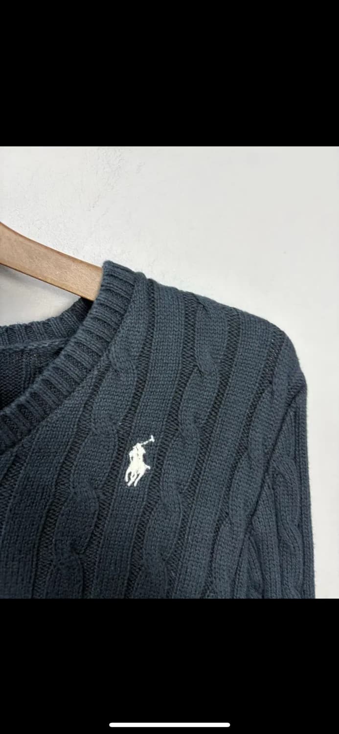 폴로랄프로렌 코튼 브이넥 케이블 니트 스웨터 H1372 상품이미지3