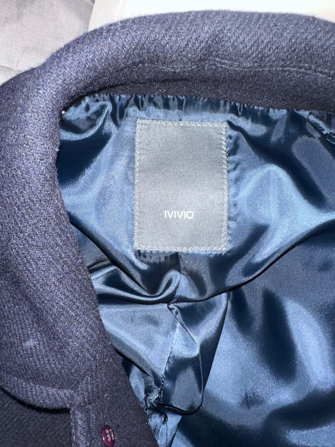 핏예쁜 네이비 롱코트 코트 상품이미지2