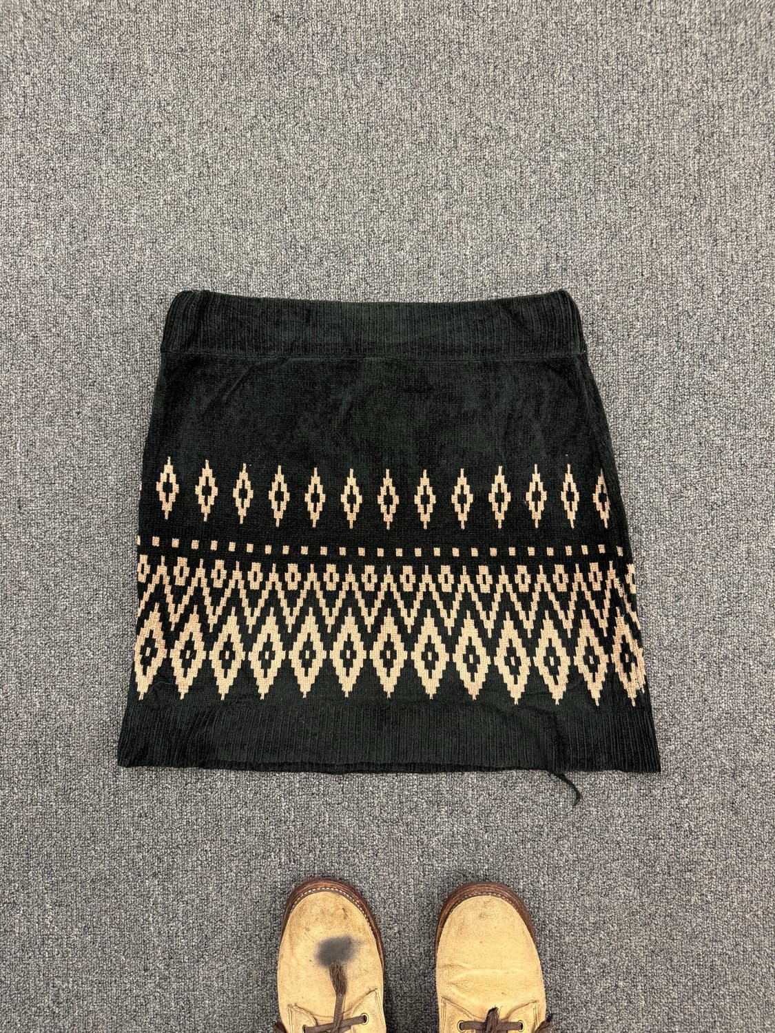 japanese vintage 패턴 니트 치마 상품이미지5