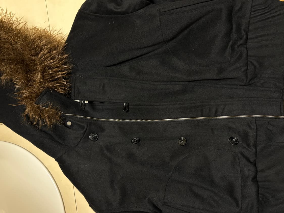 밀로우먼 버튼 플라이트 울 파카 S 상품이미지4