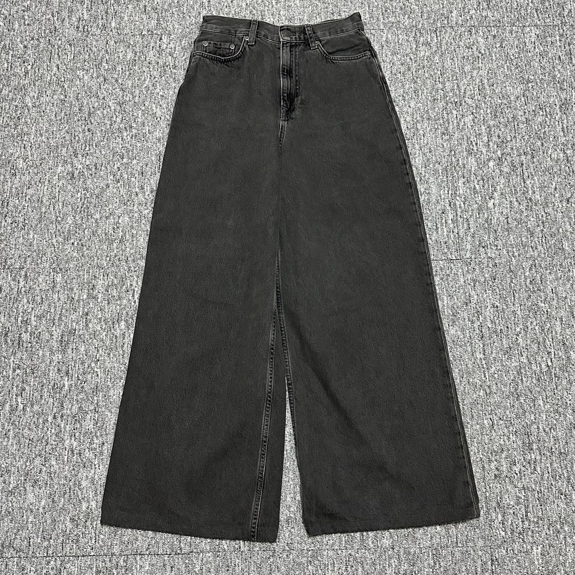 Cos 코스 팬츠 바지 TIDE 진 와이드 타이드 진 청바지 워시드블랙 상품이미지4