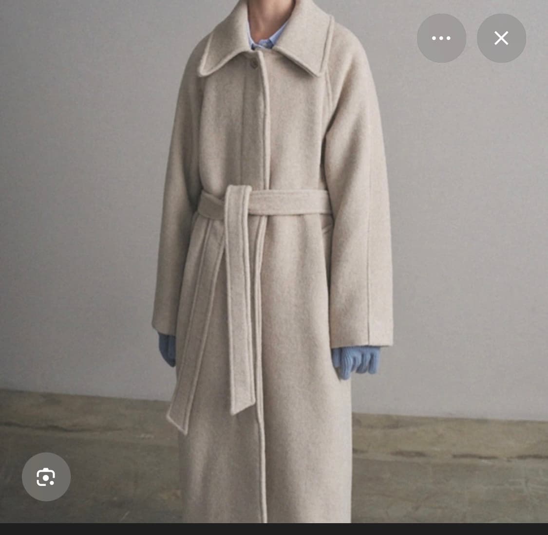 [완전새상품]Oro오로 울리치 트렌치 맥코트 블랙 S 상품이미지2