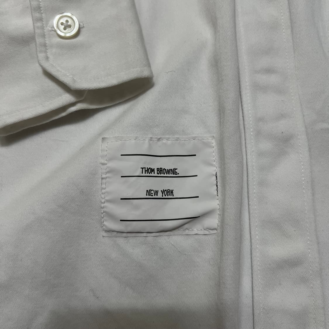 톰브라운 여성 라운드햄 버튼다운 롱 긴팔셔츠 [화이트] 66(M/95) 상품이미지5