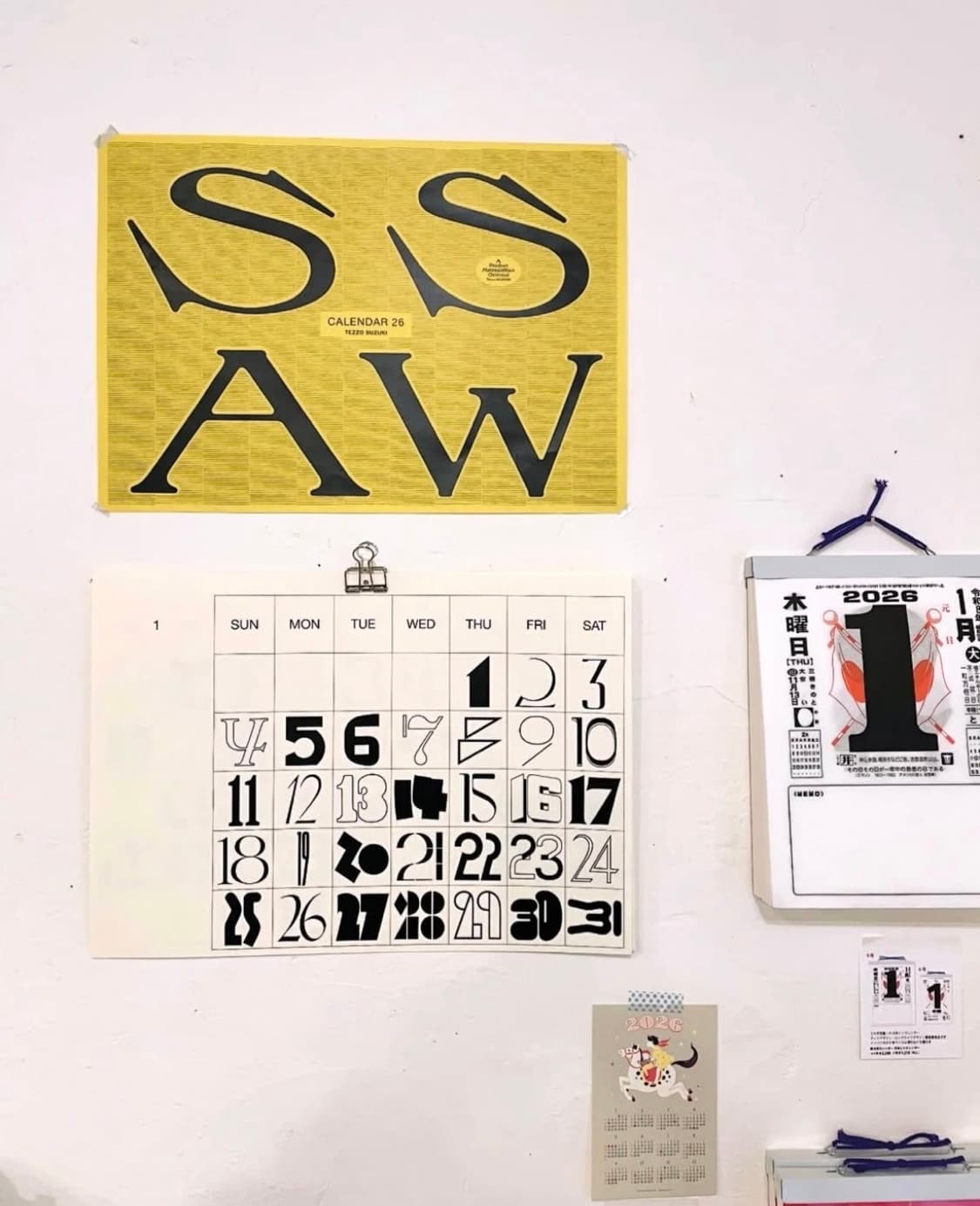 Tezzo Suzuki 2026 달력 캘린더 상품이미지7