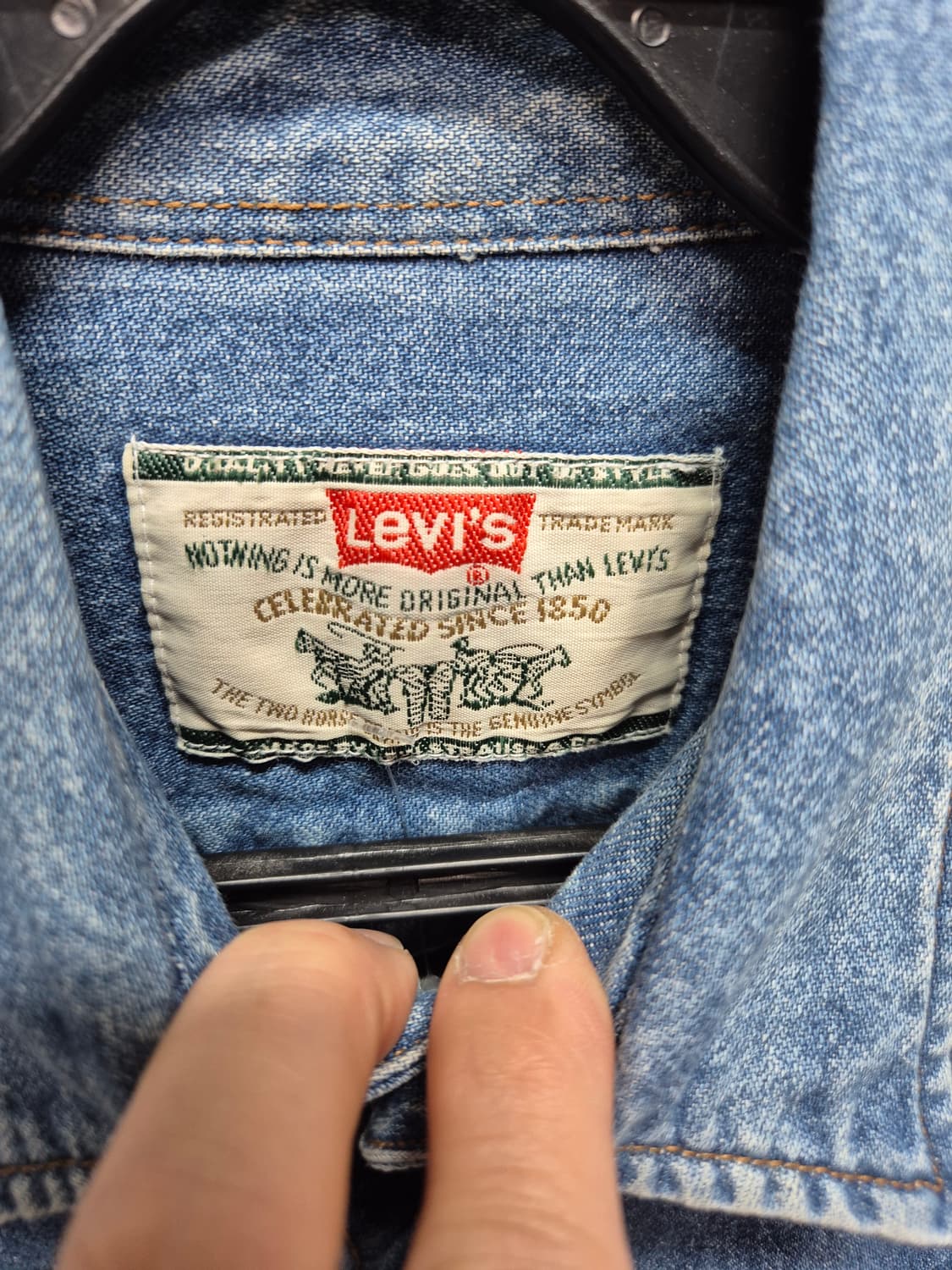 리바이스 오렌지택 청남방 상품이미지3