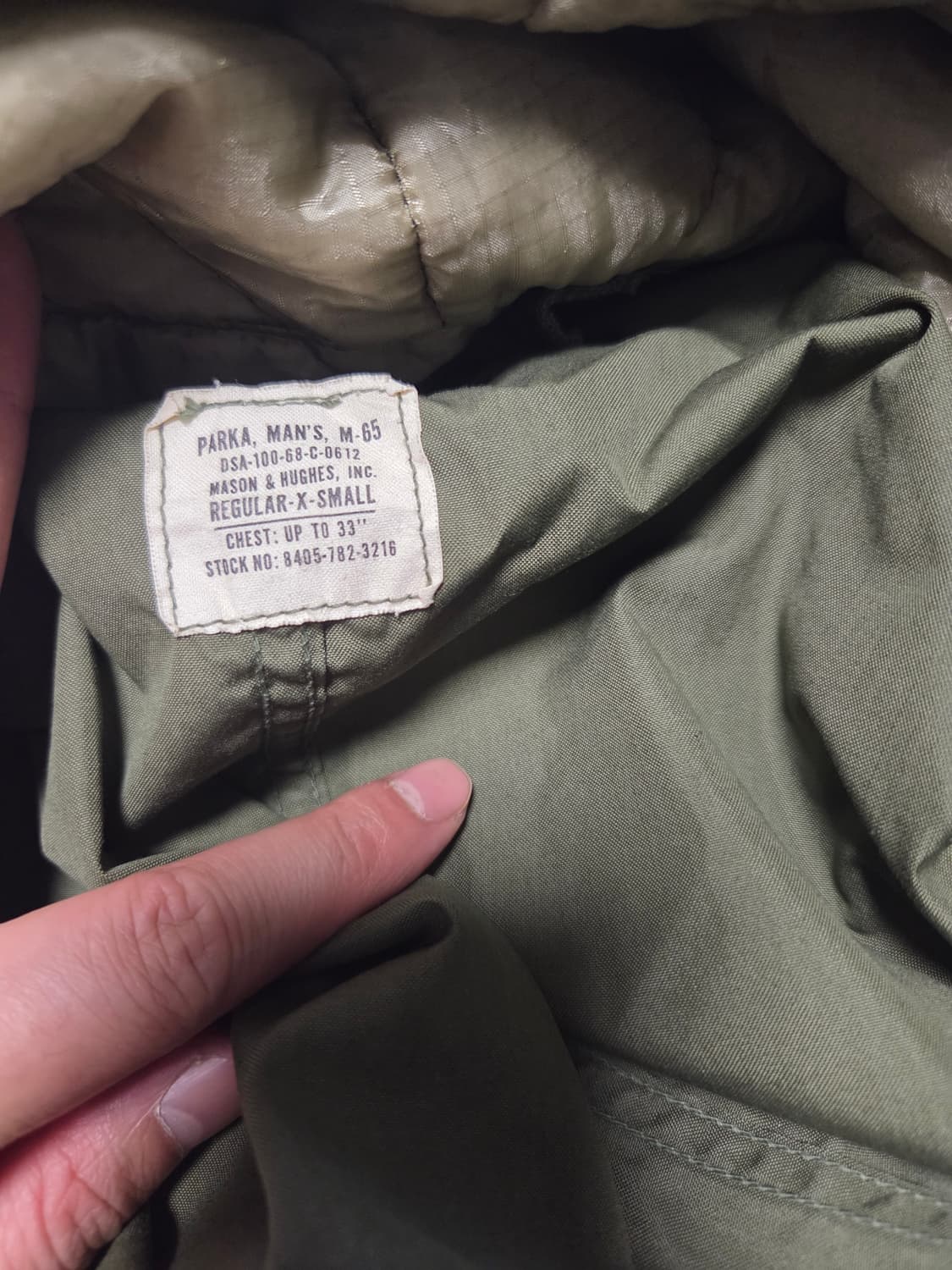 M-65 피쉬테일(개파카) 상품이미지3