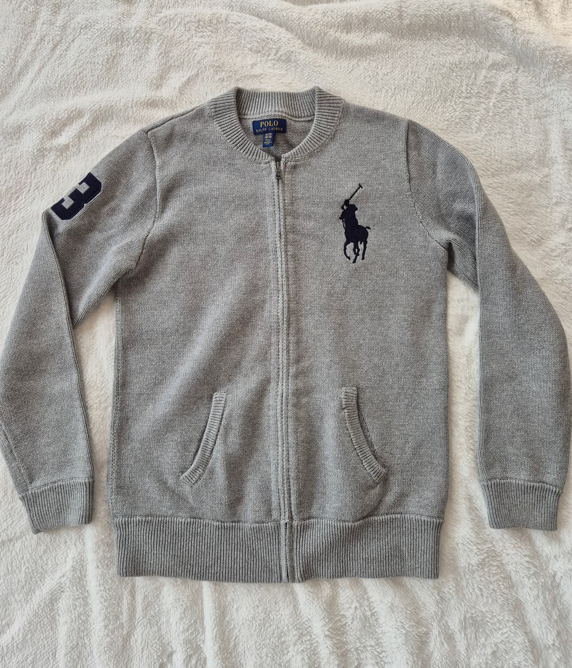 폴로 랄프로렌 남아 니트 집업 상품이미지1