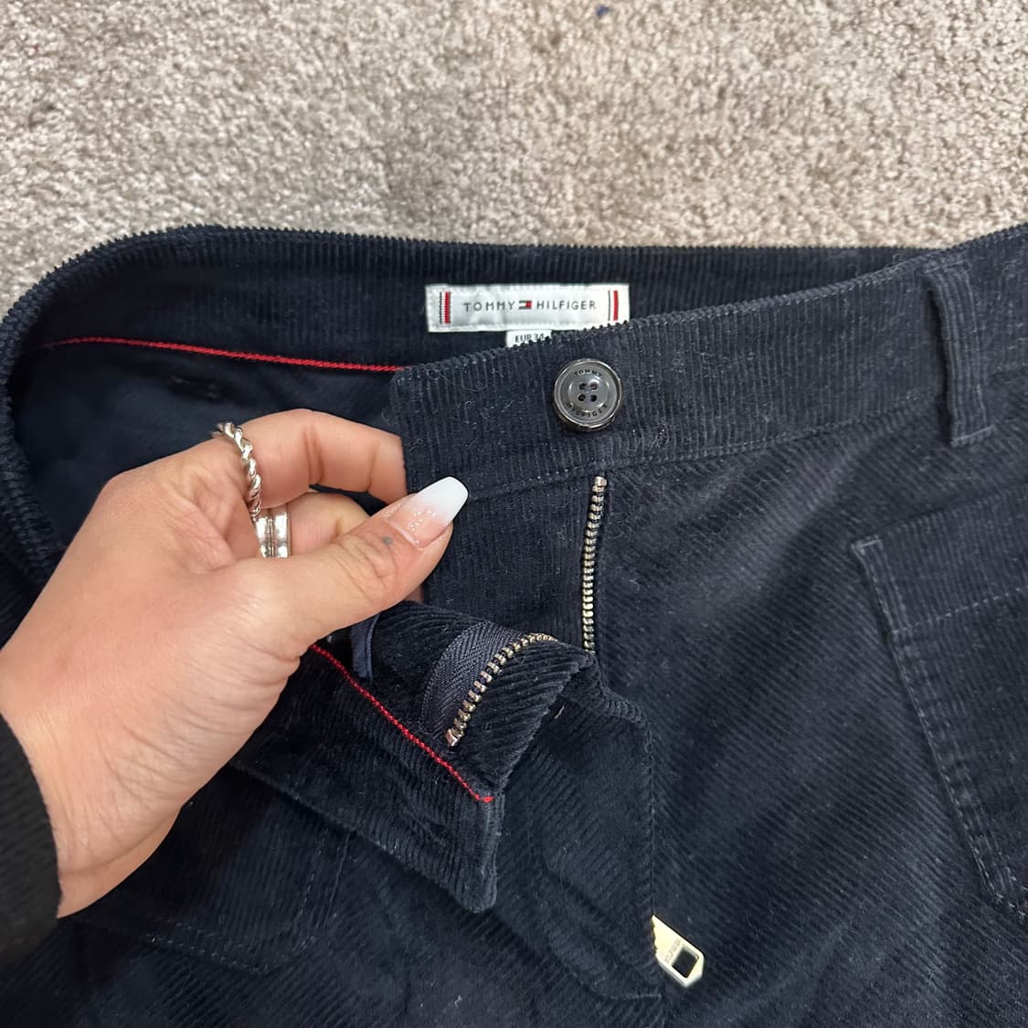 타미힐피거 코듀로이 플레어 미디 스커트(27) 상품이미지5