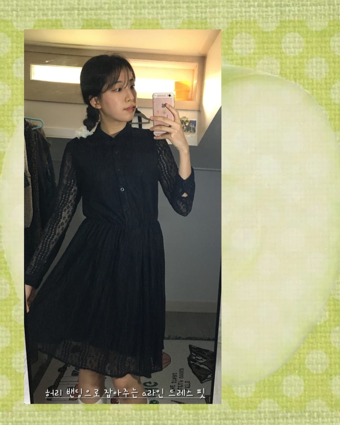 웬즈데이 고스로리 원피스🎃 할로윈 파티의상👻  상품이미지3